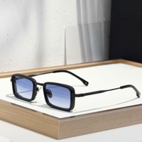 JD PIERCE 48-21-145 Lunettes de soleil pour hommes et femmes de qualité supérieure, lunettes de soleil de créateur, style punk classique, luxe, en acétate, UV400, avec boîte