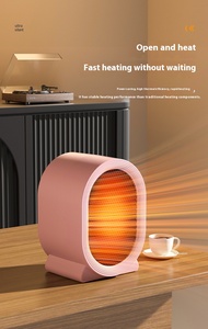 Calentadores eléctricos portátiles de 2 velocidades de 1200W PTC de calor de cerámica Mini calentadores de ventilador eléctricos portátiles de bajo ruido calentadores de espacio para el hogar - Product Image 6