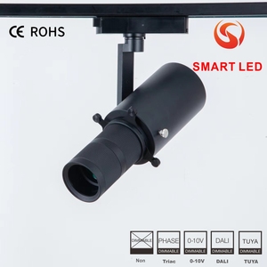 Projecteur LED sur rail mini SMART, orientable et modulable, 10W 20W 30W, corps en aluminium, compatible Triac/Dali, haute CRI, garantie 5 ans - Product Image 2