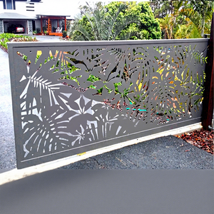 Pannello Decorativo in Metallo Tagliato al <span class=keywords><strong>Laser</strong></span> su Misura, Recinzione in Alluminio per Esterni, Schermo Privacy per Cortile, <span class=keywords><strong>Ringhiera</strong></span> per Patio e Balcone - Product Image 1