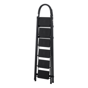 Échelle pliante pour la maison, la cuisine, le placard, la bibliothèque, échelle pliante légère à 3, 4 ou <span class=keywords><strong>5</strong></span> <span class=keywords><strong>marches</strong></span> avec étagère à outils pour le garage - Product Image 1