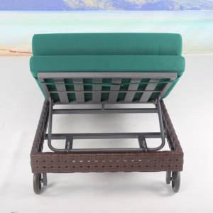 Nouvelle chaise longue extérieure de meubles de lit de jour de <span class=keywords><strong>piscine</strong></span> de rotin avec des roues pour l'<span class=keywords><strong>hôtel</strong></span> - Product Image 5