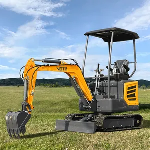 Chinese VOTE Brand operation compact 1.8 ton crawler digger mini hydraulic 1.8t excavator for sale