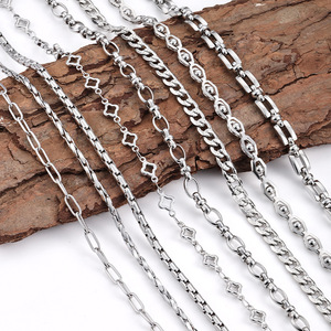 Maillon de chaîne permanent en acier inoxydable en gros de mode <span class=keywords><strong>pour</strong></span> bracelet à bricoler soi-même collier chaînes à main faisant du matériel d'accessoires de bijoux - Product Image 1
