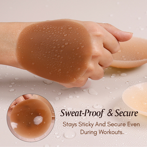 Grippy vô hình núm vú Bìa tự dính hình tròn Silicone vú Áo ngực cho phụ nữ Silicone pasties không thấm nước Y Tế cấp - Product Image 3