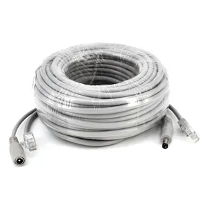 5M-50M Cat5E Netwerk Ethernet Lan RJ45 Met Power Verlengkabel Voor Cctv Systeem Ip Camera