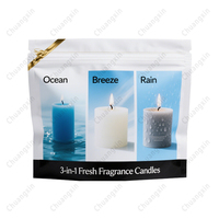 Sacs cadeaux Offre Spéciale en papier kraft de luxe Sacs de remerciement personnalisables avec logo privé avec poignée auto-scellante Sacs cadeaux bougies artisanales