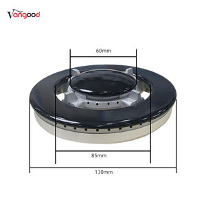 Tapa de quemador de cocina de gas de metal resistente al calor, duradera y de bajo consumo, 130 mm, piezas de repuesto - Product Image 1