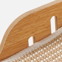 Chaise longue griffoir pour chat en bois de luxe avec coussins en corde de chanvre remplaçables et structure robuste et durable