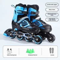 Patins à roulettes 4 roues clignotants, chaussures à roulettes réglables pour enfants filles et garçons, vente en gros