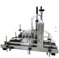 Machine automatique à pompe péristaltique à 10 têtes pour le remplissage de liquides (ampoules, sérums, parfums, flacons oraux, boissons, huiles, lait en sachets)