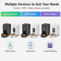 Distributeur automatique intelligent de nourriture pour animaux de compagnie 2L avec contrôle WiFi à distance et programmation de l'alimentation pour chats et chiens, idéal pour la maison et les voyages