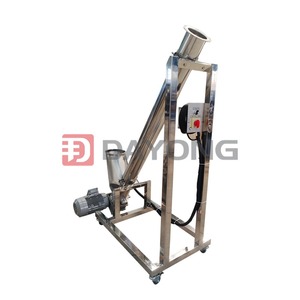 Convoyeur à vis hélicoïdal en acier inoxydable 304 pour réservoir rond, machine d'alimentation - Product Image 1