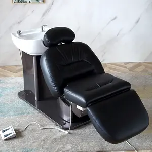 Offre Spéciale Moderne Salon De Coiffure Meubles De Beauté massage lavage Chaise De Shampooing Électrique Avec Bol