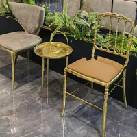 Mobilier personnalisé en laiton avec personnalité unique Créativité Table intégrée Couloir Banc à langer pour chaussures Décoration artistique