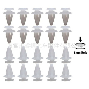 Shuangxuan Auto Fasteners 100Pcs <b>Plastic</b> Clips For Toyota Lexus Bumper Trim Panels Mudguards Push <b>Rods</b> Rivets - Product Image 3