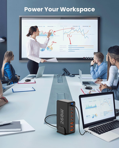 268W gan USB Loại C nhanh chóng sạc nhiều cổng pd100w qc4.0 Máy tính để bàn nhanh chóng sạc adapter cắm cho <span class=keywords><strong>Iphone</strong></span>/Samsung/máy tính xách tay/PC - Product Image 5