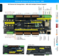 Boutique officielle KinCony N60 60 canaux ESP32 AC LoRa Compteur d'énergie Appareil intelligent pour la maison