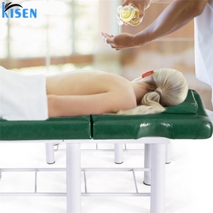 Table de massage portable moderne blanche, verte et noire à prix abordable, lit de beauté pliable pour soins du visage, prêt à être expédié, fabriqué en Chine - Product Image 4