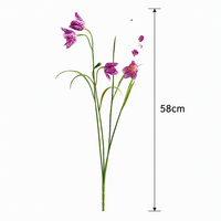 Bunga Fritillaria Buatan 3D Berkualitas Tinggi dan Realistis untuk Fotografi Pernikahan, Dekorasi Rumah, Hari Ibu
