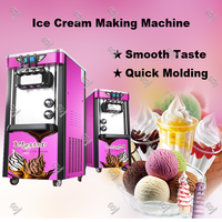 Machine à glace molle professionnelle compacte, soyeuse et délicate