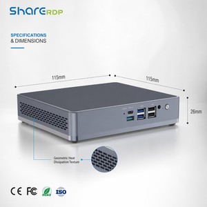 <span class=keywords><strong>คอม</strong></span>พิวเตอร์ตั้งโต๊ะขนาดเล็ก Sharerdp Core I9 11900H รองรับจอแสดงผลสามจอ 4K HD DP VGA 6 USB Type-C เหมาะสำหรับธุรกิจ สำนักงาน และใช้งานที่บ้าน - Product Image 1