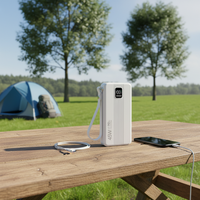 Batterie externe 45W à charge ultra-rapide 20000 mAh avec lampe torche portable 30000 mAh intégrée, ports Type-C et câbles, écran LED pour iPhone 17