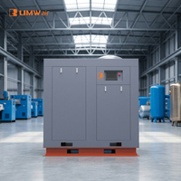Compresor de Aire de Tornillo Industrial Lubricado Estacionario de 22kw y 16 bar, Refrigerado por Aire de Alta Presión y Alta Eficiencia para Panel Solar