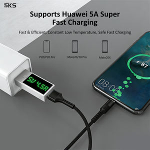 Câble de charge rapide 5A USB-A vers Type-C en nylon tressé avec alliage d'aluminium ovale <span class=keywords><strong>pour</strong></span> ordinateur, imprimante et écouteurs iOS - Product Image 4