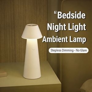 Lámpara de Escritorio LED Multifuncional, Retráctil y Flexible, con Batería, Control Táctil, Regulable, para Mesita de Noche, Trabajo, Estudio, Portátil, Ambiente Cálido - Product Image 2