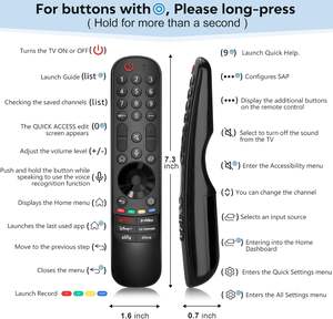 Télécommande universelle de remplacement MR23GA Voice Magic pour téléviseurs intelligents <span class=keywords><strong>LG</strong></span> 2019-2024 UHD OLED QNED <span class=keywords><strong>NanoCell</strong></span> 4K 8K - Product Image 2
