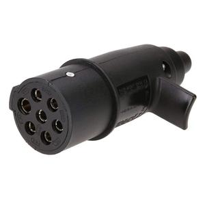Conector de Enchufe para Remolque de 7 Pines, Metálico, Macho, EP2705, Negro, Conector Automotriz - Product Image 1