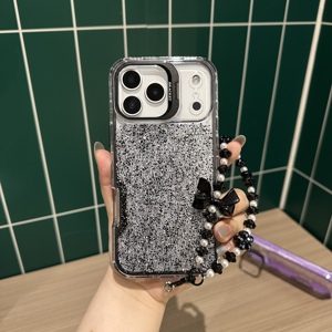 Funda Protectora para Teléfono MOTO G17 Power, con Brillantina Epoxi, Soporte para Cámara, Cadena de Perlas, TPU+PC, Resistente <span class=keywords><strong>a</strong></span> Impactos, <span class=keywords><strong>Precio</strong></span> Directo de Fábrica - Product Image 2