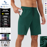 Shorts athlétiques gaufrés pour hommes avec logo personnalisé, séchage rapide, respirants, anti-UV, poches profondes, taille élastique, coupe ample
