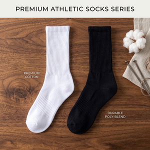 <span class=keywords><strong>Chaussettes</strong></span> en coton personnalisables avec logo pour hommes et femmes, blanches et noires, courtes, mi-mollet, athlétiques, unies, en gros, lot de <span class=keywords><strong>chaussettes</strong></span> de sport - Product Image 3
