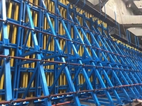 Mur de soutènement modulaire réutilisable à structure en acier de conception moderne, à support unilatéral, haute résistance, pour le coffrage de construction en hauteur