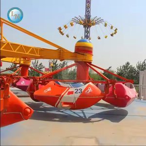 Interestelar UFO Tower Adventure Park Swing Equipment Thrill Amusement Ride Steel Flying Twister 52m 50p Público - Product Image 3
