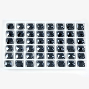 OLeeya - Cristales de Cristal Metálicos Plateados para Coser, Gemas de Estrás para Coser en Ropa, Pedrería de Cristal para Vestidos de Mujer - Product Image 5