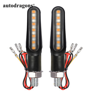 Intermitentes para Motocicleta, 12 LED 2835SMD, Luz de Freno Roja Intermitente, Luz de Señal de Giro Secuencial Ámbar para Moto - Product Image 3