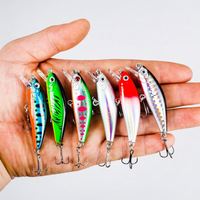 ORJD 5.5cm 6.7g Plastique Dur Eau Douce Mini Vibe Naufrage Pêche Minnow