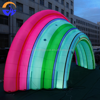 Arche gonflable publicitaire géante personnalisée pour l'extérieur, modèle arc-en-ciel avec souffleur, en tissu Oxford, accessoires de décoration pour événements