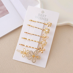 กิ๊บติดผมเกาหลีแบบขายส่ง ชุดกิ๊บติดผมคริสตัลรูปหัวใจ สำหรับงานปาร์ตี้ - Product Image 2