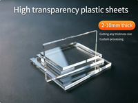 Plaque acrylique PMMA transparente de qualité industrielle, panneau Perspex à haute transmission pour signalétique, découpe laser OEM prise en charge