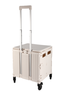 Xe đẩy hàng gấp gọn bằng nhựa, có dây cáp xoay, bán buôn - Product Image 5