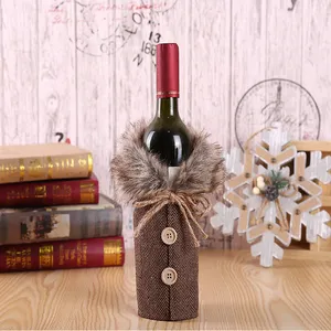 メリークリスマス装飾ワインボトルカバー休日装飾小道具Gift Party Decor Sweater Wine Bottle