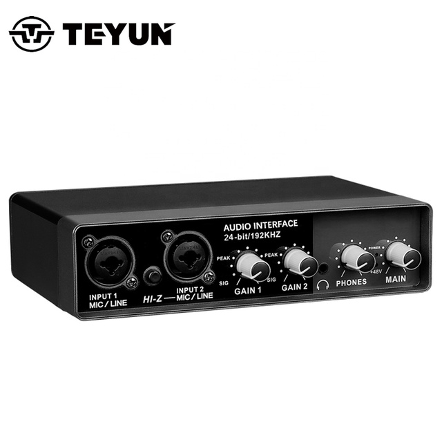 High Quality Wholesale USB Audio Interface PC Professional Microphone Recording High-Speed APP Professional Audio Video Lighting