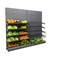 Supermarkt fruit- en groentepresentatie rek