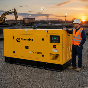 Grupo Electrógeno Diésel Portátil Súper Silencioso Cummins Perkins con Voltaje Nominal de 380V 220V 240V 20KW/30KW 25KVA/40KVA 1500 Rpm - Product Image 1
