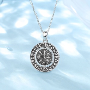 ENS ewelry 925 Sterling ililver intinstage ORSE iking ompass une otatable endant enant ecklace for an - Product Image 4