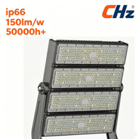 Projecteur LED SMD CHZ IP66 pour stade 500W/1000W, certifié ENEC, éclairage sportif haute luminosité avec garantie de 5 ans